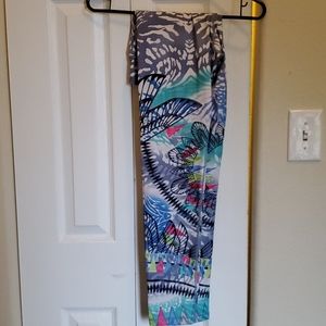 Bright Patterned Yoga Pants by Live Love Dream